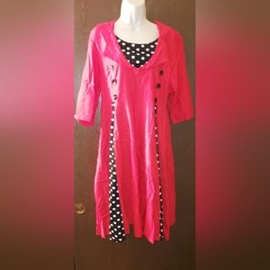 Nemidor dress polka dot sz 20
